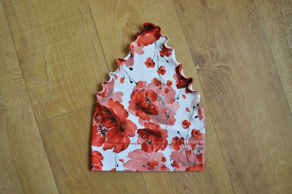 Dětský šátek "Mák v akvarelu" vel. 49-51cm