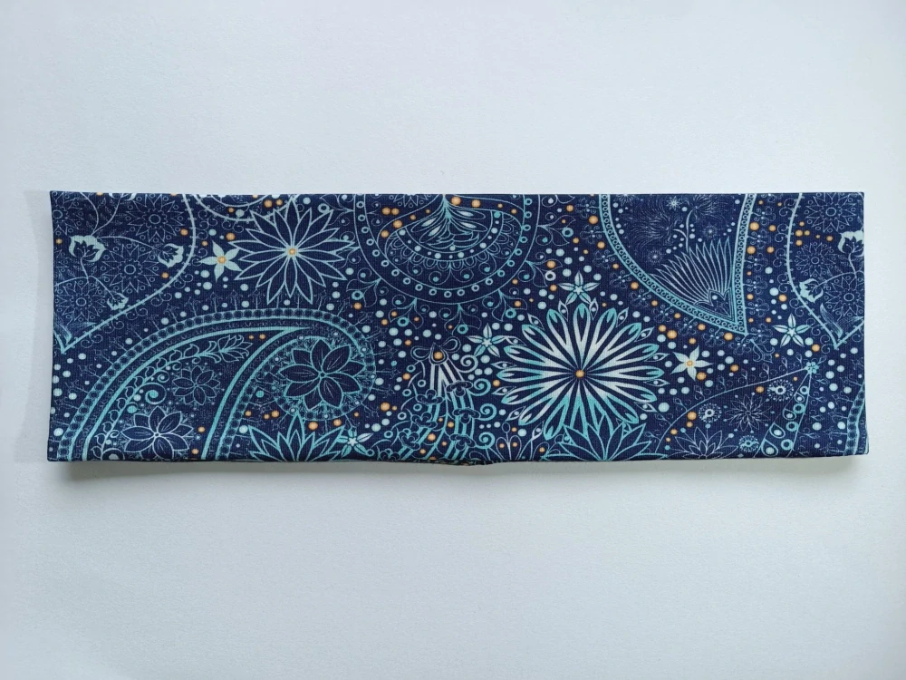 Dvojitá oboustranná čelenka "Hvězdná mandalka" vel. 54-58cm