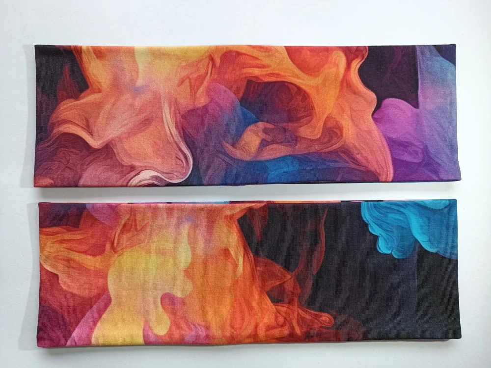 Dvojitá oboustranná čelenka "Ohnivý kouř" vel. 54-58cm
