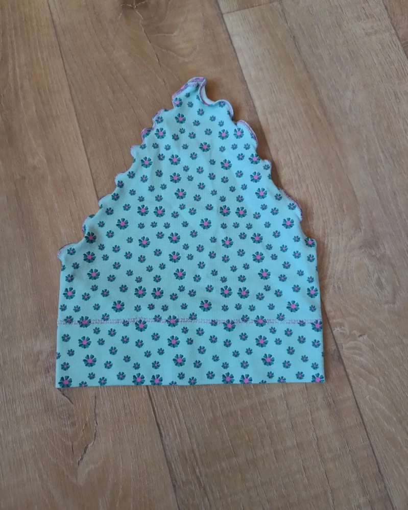 Dětský šátek "Kvítka na mentolové" vel. 49-51cm