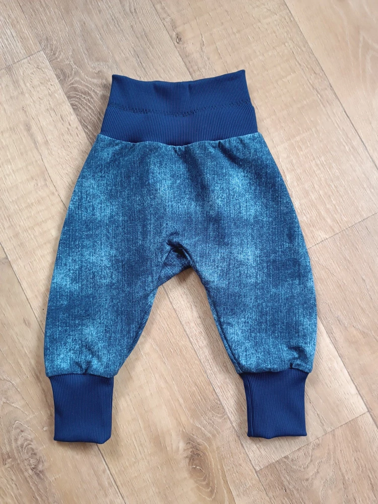 Rostoucí háremky s klínem v rozkroku "Modrý jeans"
