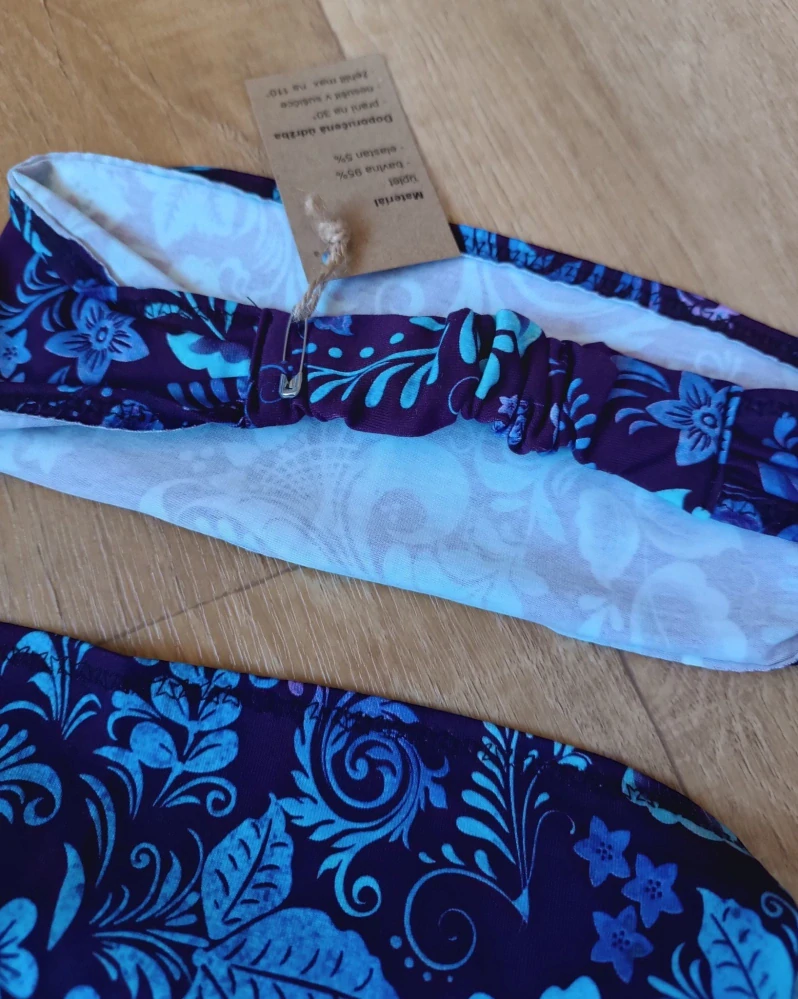 Jednovrstvá čelenka s gumou "Folklor" vel. 54-57cm