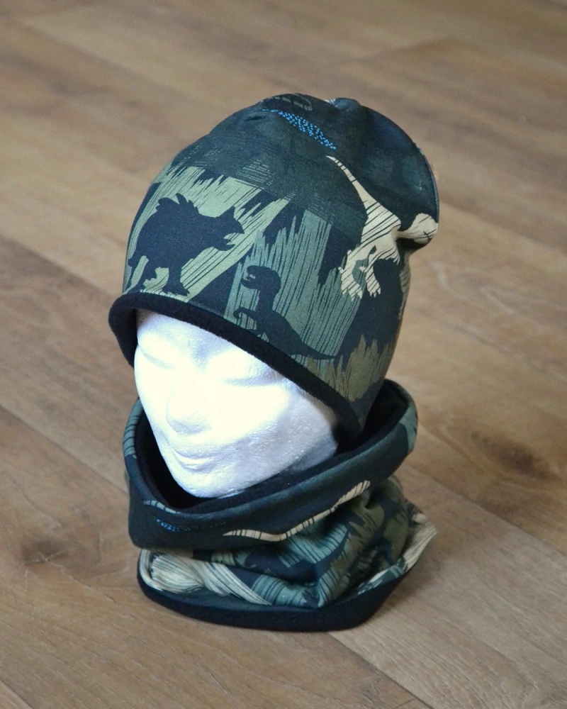 Zimní komplet + čepice, vel 52-55cm