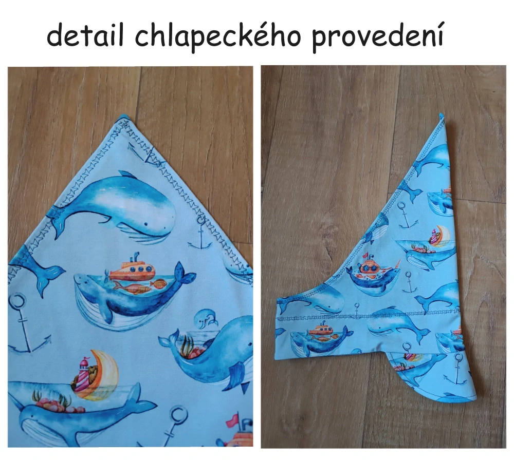 Dětský šátek s kšiltem "Hasiči" 