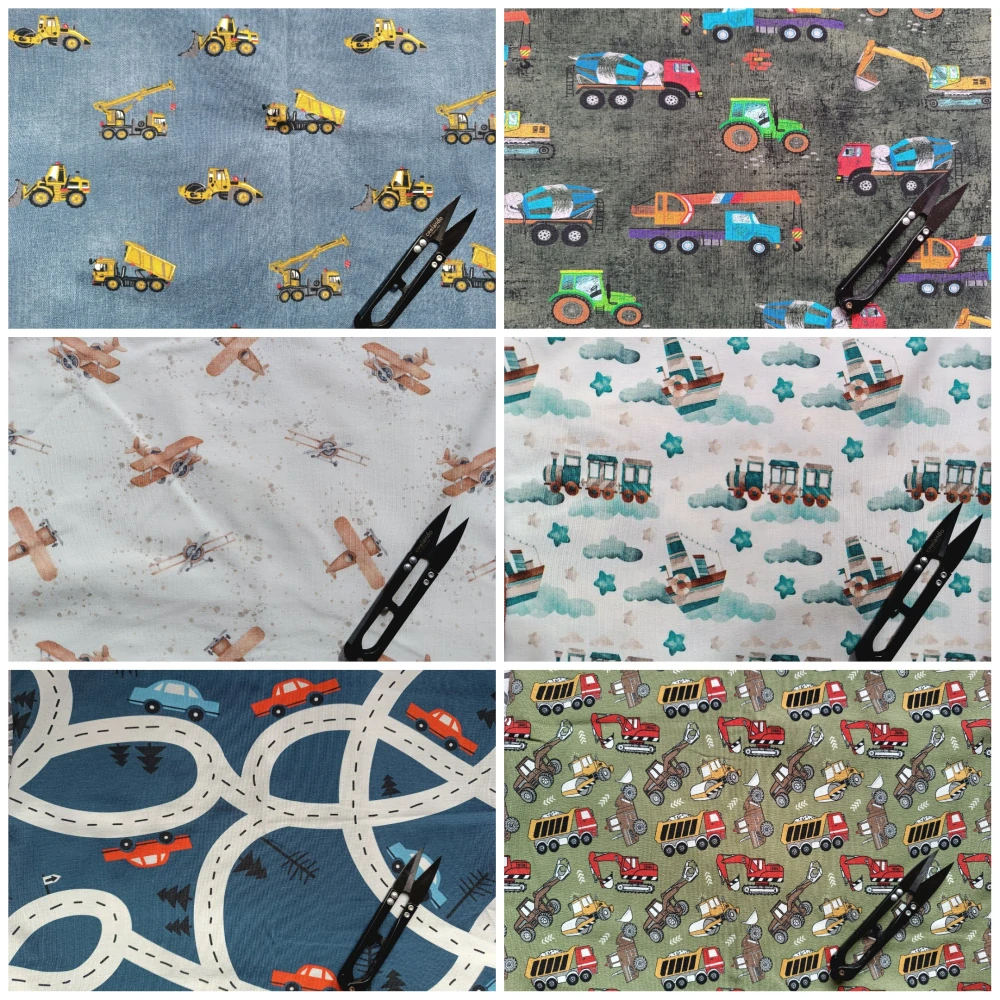 Dětské vzory - dopravní prostředky, dinosauři, vesmír, robot, minecraft