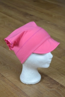 Dětský šátek s kšiltem "Růžová"