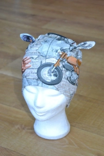 Čepice tvarovaná s oušky "Rider" vel. 47-51cm