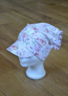 Dětský šátek s kšiltem "Jendorožec v růžích"