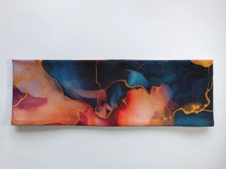 Dvojitá oboustranná čelenka "Mramorová záře" vel. 54-58cm
