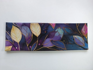 Dvojitá oboustranná čelenka "Zlaté listí" vel. 54-58cm