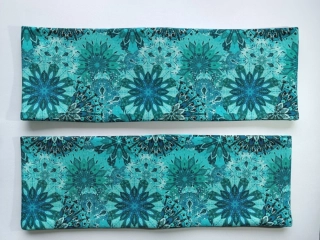 Dvojitá oboustranná čelenka "Tyrkysová mandalka" vel. 54-58cm