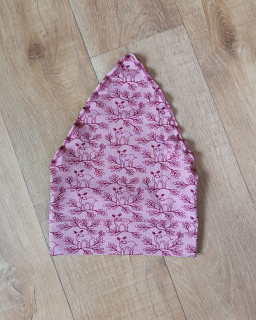 Dětský šátek "Srnečky na starorůžové" vel. 51cm