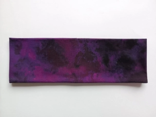 Dvojitá oboustranná čelenka "Fialová mlha" vel. 54-58cm